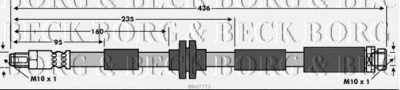 BORG & BECK bbh7773 -  Тормозной шланг